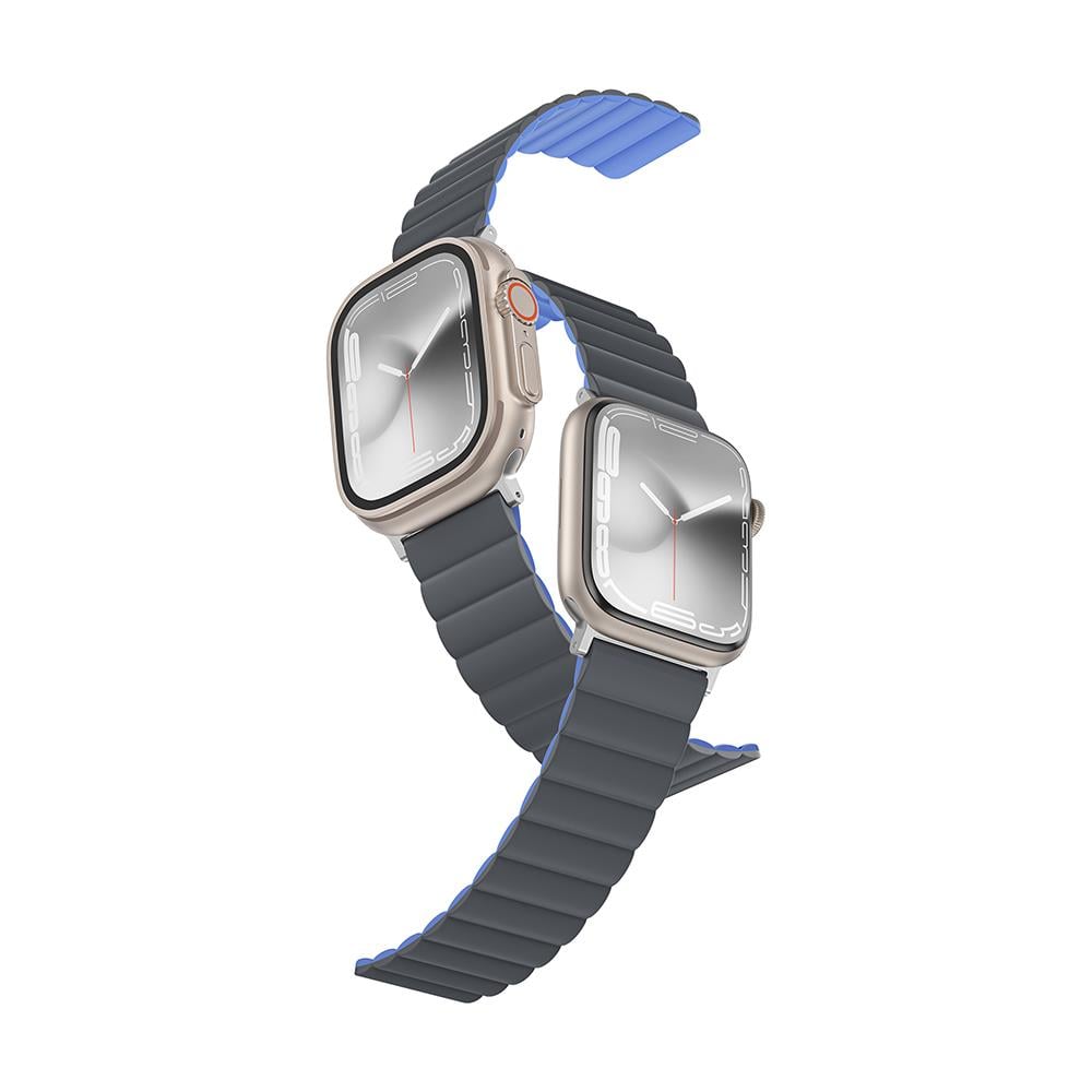 Apple Watch 7 45mm Amazingthing Smoothie Mag Magnetik Tak Çıkar Silikon Strap Kayış