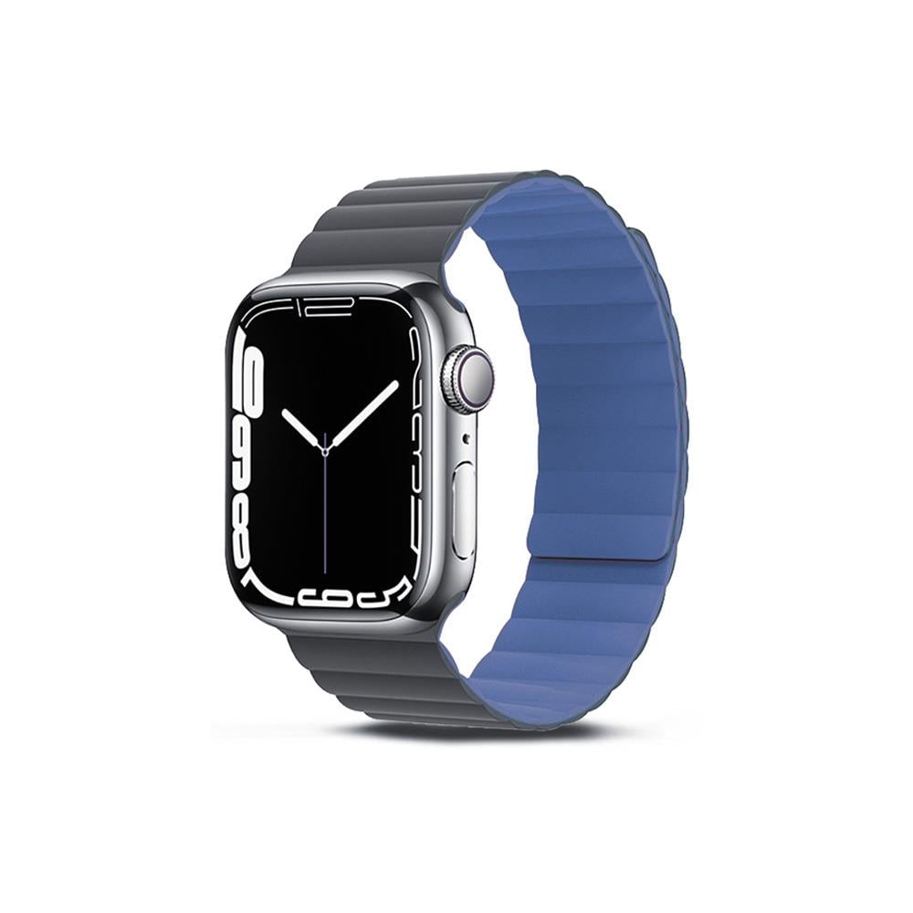 Apple Watch 7 45mm Amazingthing Smoothie Mag Magnetik Tak Çıkar Silikon Strap Kayış
