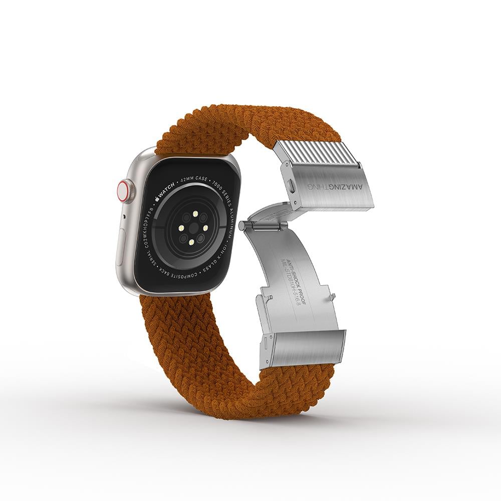 Apple Watch 7 45mm Amazingthing Titan Weave Örgü Sport Kordon