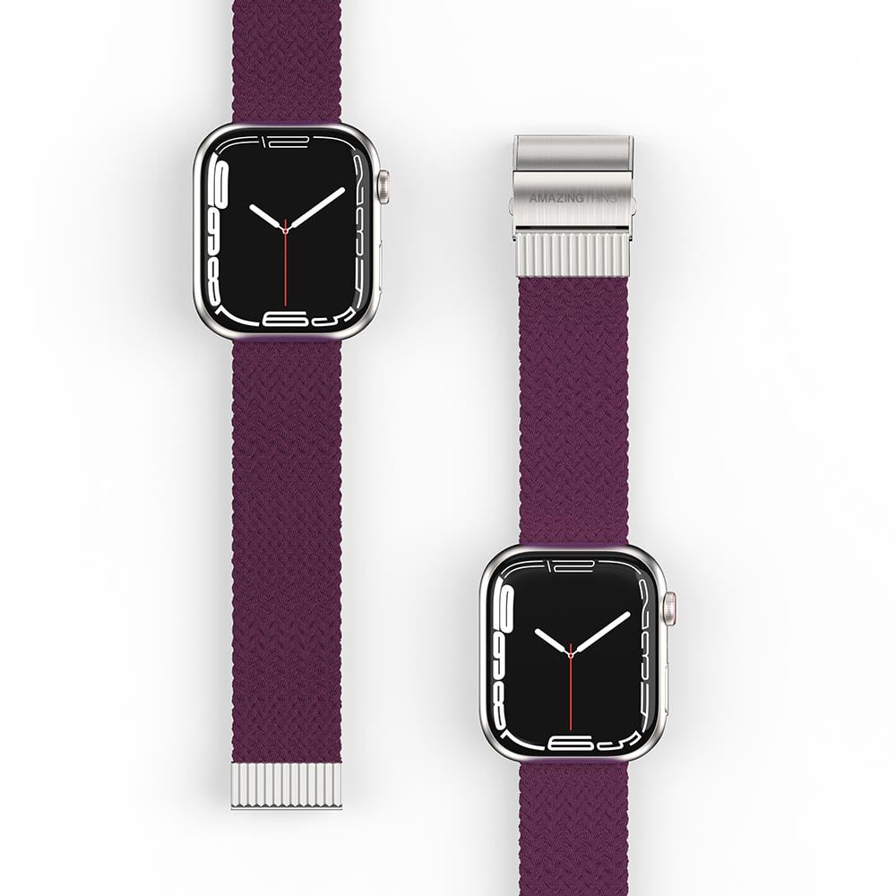 Apple Watch 7 45mm Amazingthing Titan Weave Örgü Sport Kordon