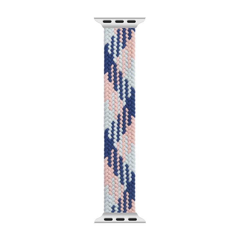 Apple Watch Ultra 49mm Kordon Wiwu Braided Solo Loop Contrast Color Large Strap Kayış