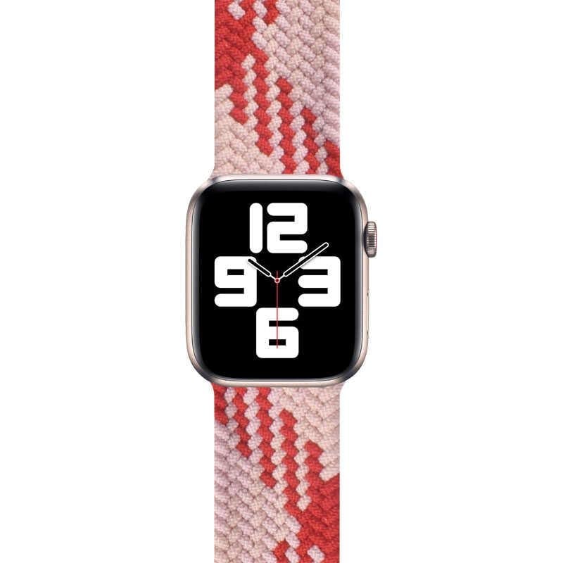 Apple Watch Ultra 49mm Kordon Wiwu Braided Solo Loop Contrast Color Large Strap Kayış