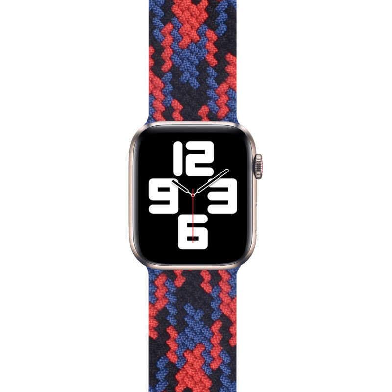 Apple Watch Ultra 49mm Kordon Wiwu Braided Solo Loop Contrast Color Large Strap Kayış