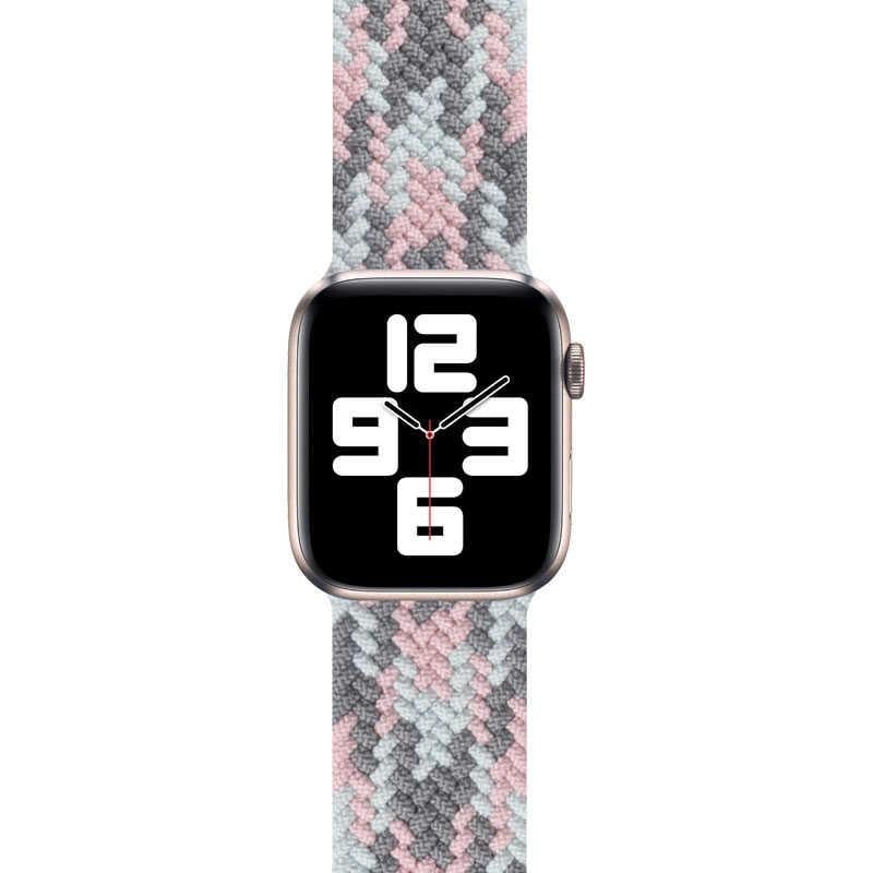 Apple Watch Ultra 49mm Kordon Wiwu Braided Solo Loop Contrast Color Large Strap Kayış
