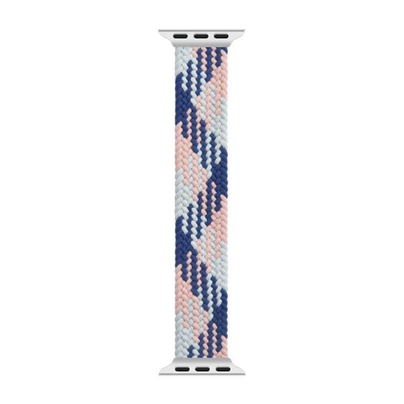 Apple Watch Ultra 49mm Kordon Wiwu Braided Solo Loop Contrast Color Large Strap Kayış