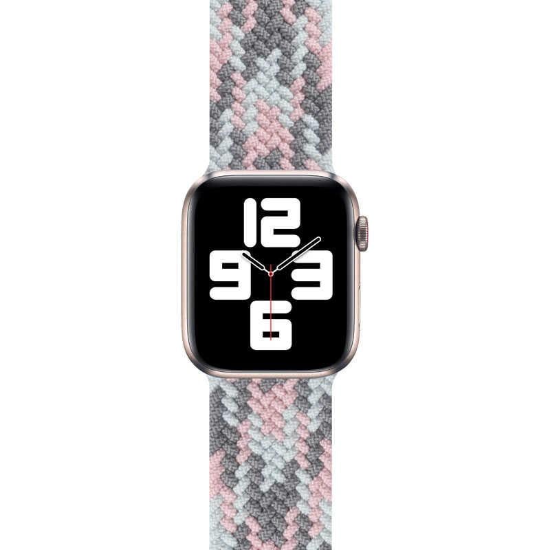 Apple Watch Ultra 49mm Kordon Wiwu Braided Solo Loop Contrast Color Large Strap Kayış