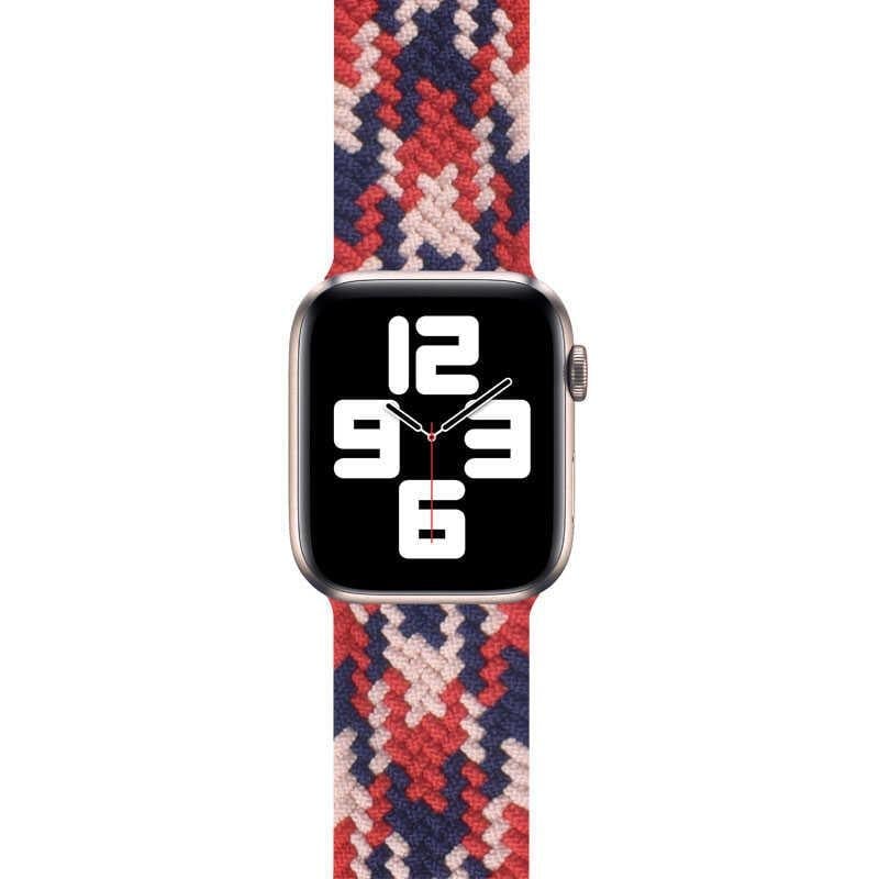 Apple Watch Ultra 49mm Kordon Wiwu Braided Solo Loop Contrast Color Large Strap Kayış