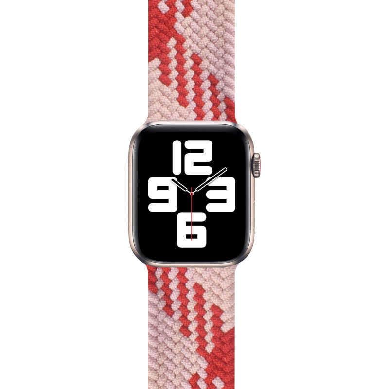 Apple Watch Ultra 49mm Kordon Wiwu Braided Solo Loop Contrast Color Large Strap Kayış