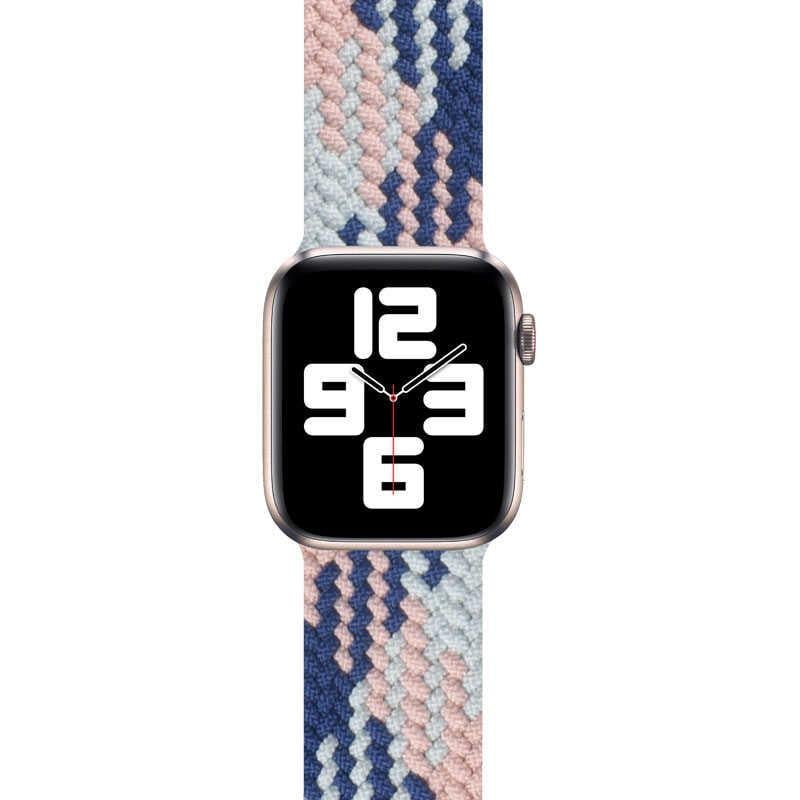 Apple Watch Ultra 49mm Kordon Wiwu Braided Solo Loop Contrast Color Large Strap Kayış
