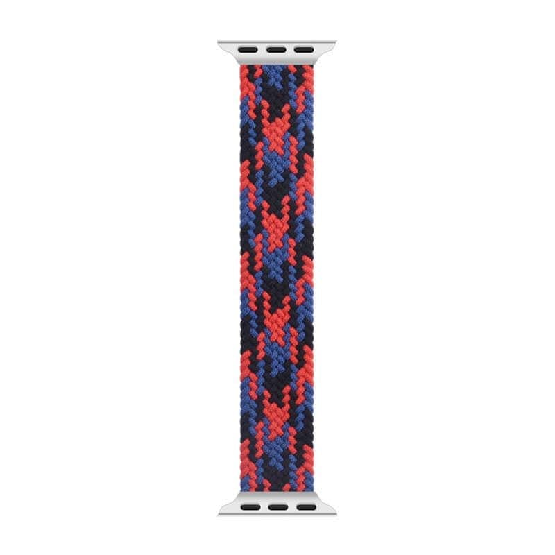 Apple Watch Ultra 49mm Kordon Wiwu Braided Solo Loop Contrast Color Large Strap Kayış