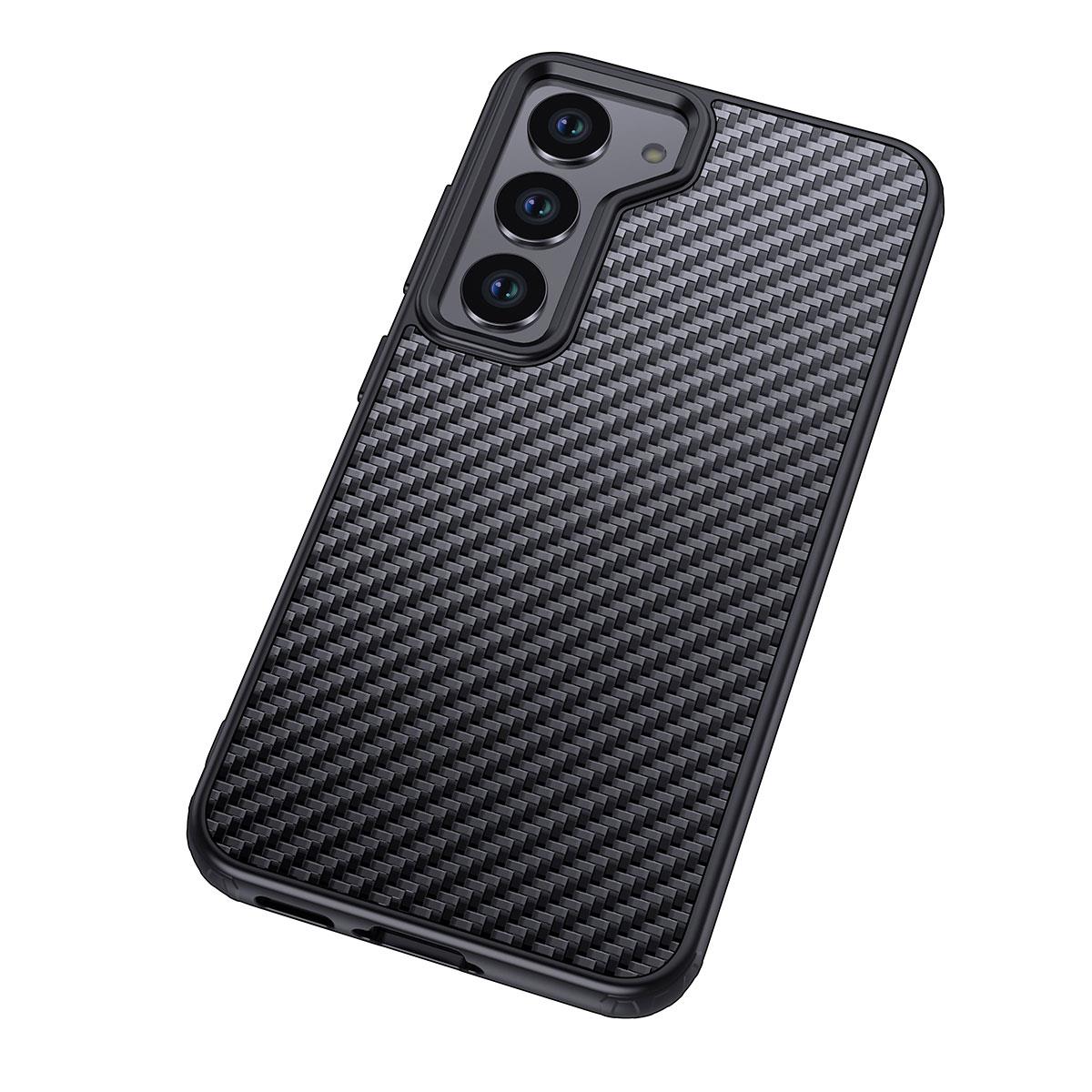 Galaxy S23 Plus Kılıf Aramid Karbon Fiber M-safe Özellikli Wlons Radison Kapak
