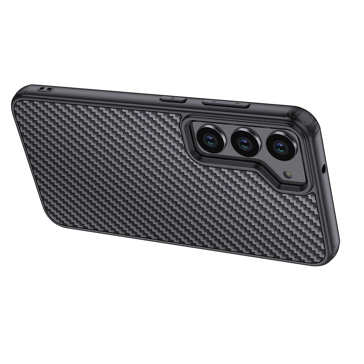 Galaxy S23 Plus Kılıf Aramid Karbon Fiber M-safe Özellikli Wlons Radison Kapak