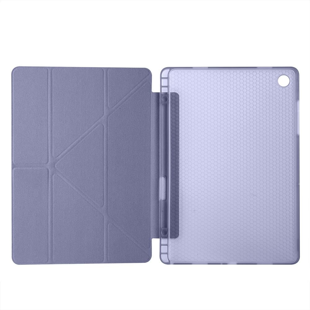 Galaxy Tab A11 Plus Kılıf Zore Tri Folding Kalem Bölmeli Standlı Kılıf