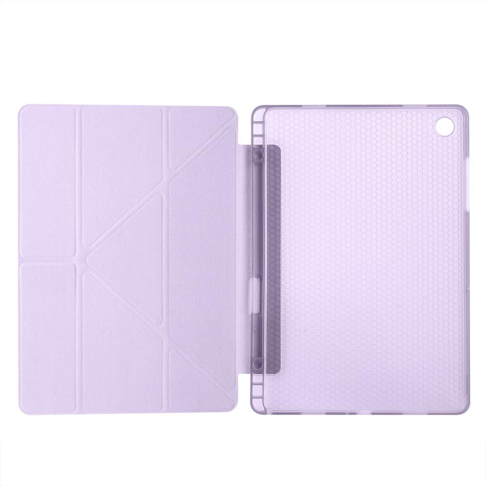 Galaxy Tab A11 Plus Kılıf Zore Tri Folding Kalem Bölmeli Standlı Kılıf