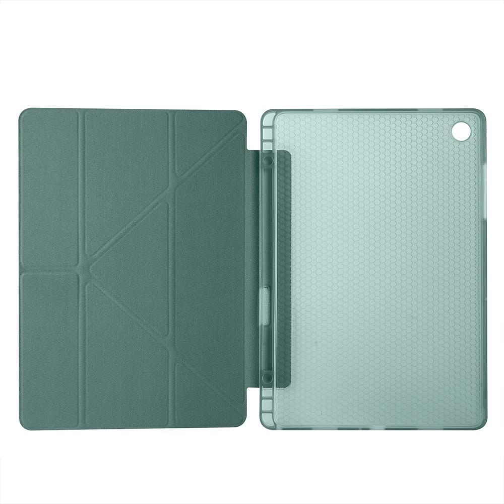 Galaxy Tab A11 Plus Kılıf Zore Tri Folding Kalem Bölmeli Standlı Kılıf