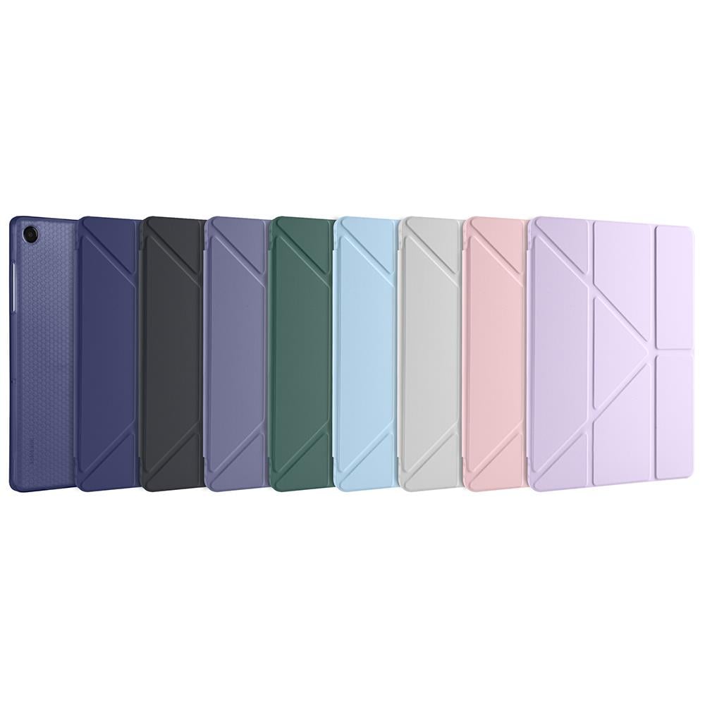 Galaxy Tab A11 Plus Kılıf Zore Tri Folding Kalem Bölmeli Standlı Kılıf