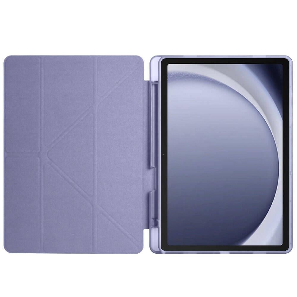 Galaxy Tab A9 Plus Kılıf Zore Tri Folding Kalem Bölmeli Standlı Kılıf