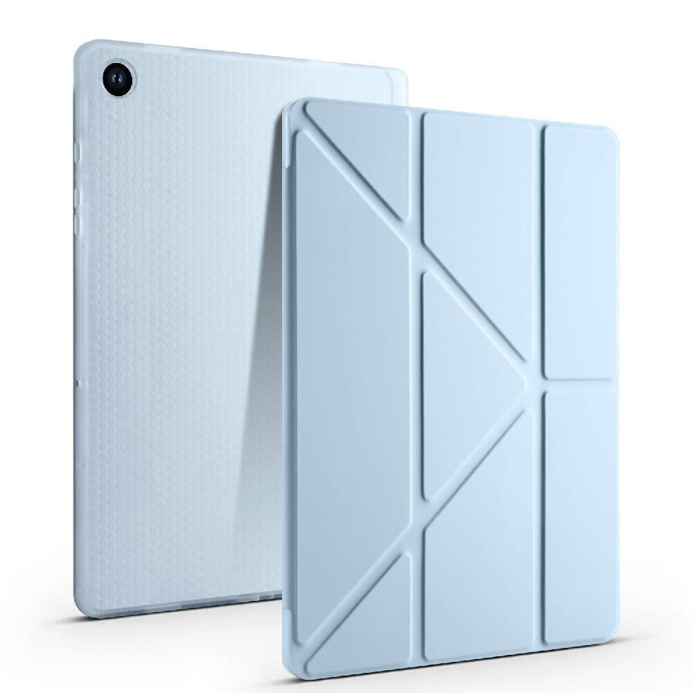 Galaxy Tab A9 Plus Kılıf Zore Tri Folding Kalem Bölmeli Standlı Kılıf