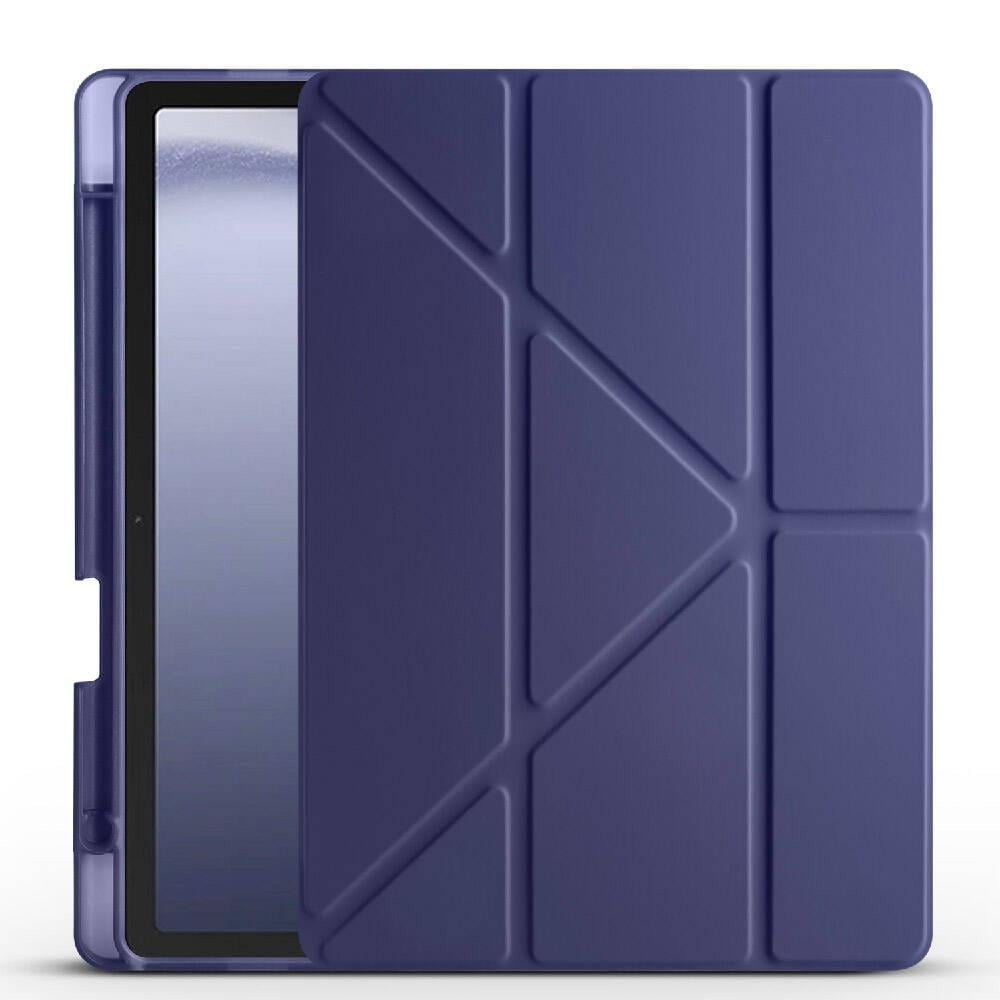 Galaxy Tab A9 Plus Kılıf Zore Tri Folding Kalem Bölmeli Standlı Kılıf