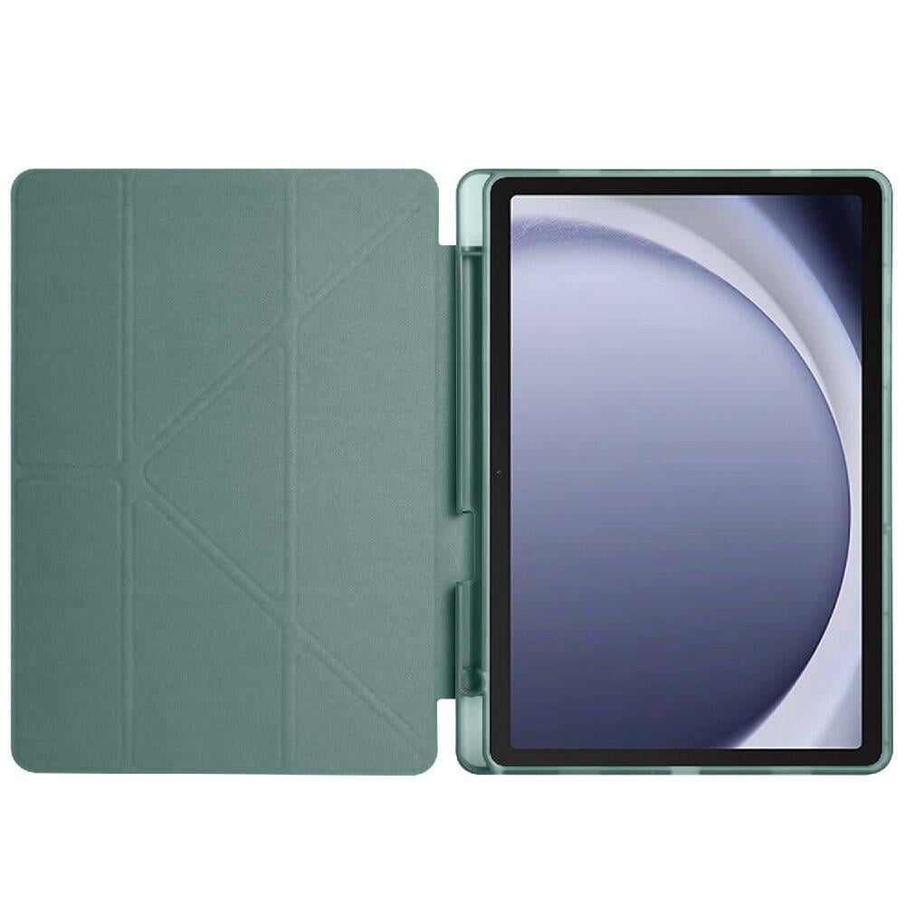 Galaxy Tab A9 Plus Kılıf Zore Tri Folding Kalem Bölmeli Standlı Kılıf