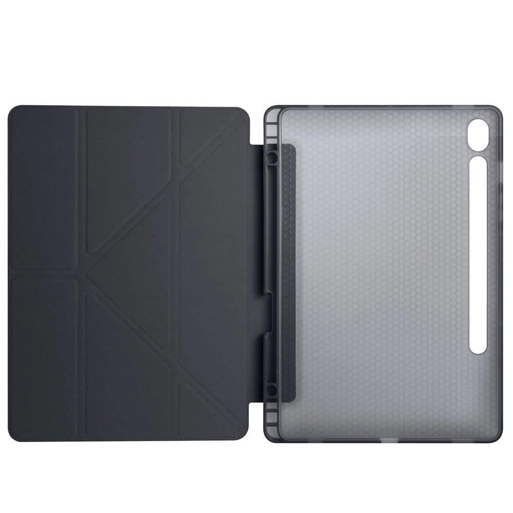 Galaxy Tab S10 Lite Kılıf Zore Tri Folding Kalem Bölmeli Standlı Kılıf