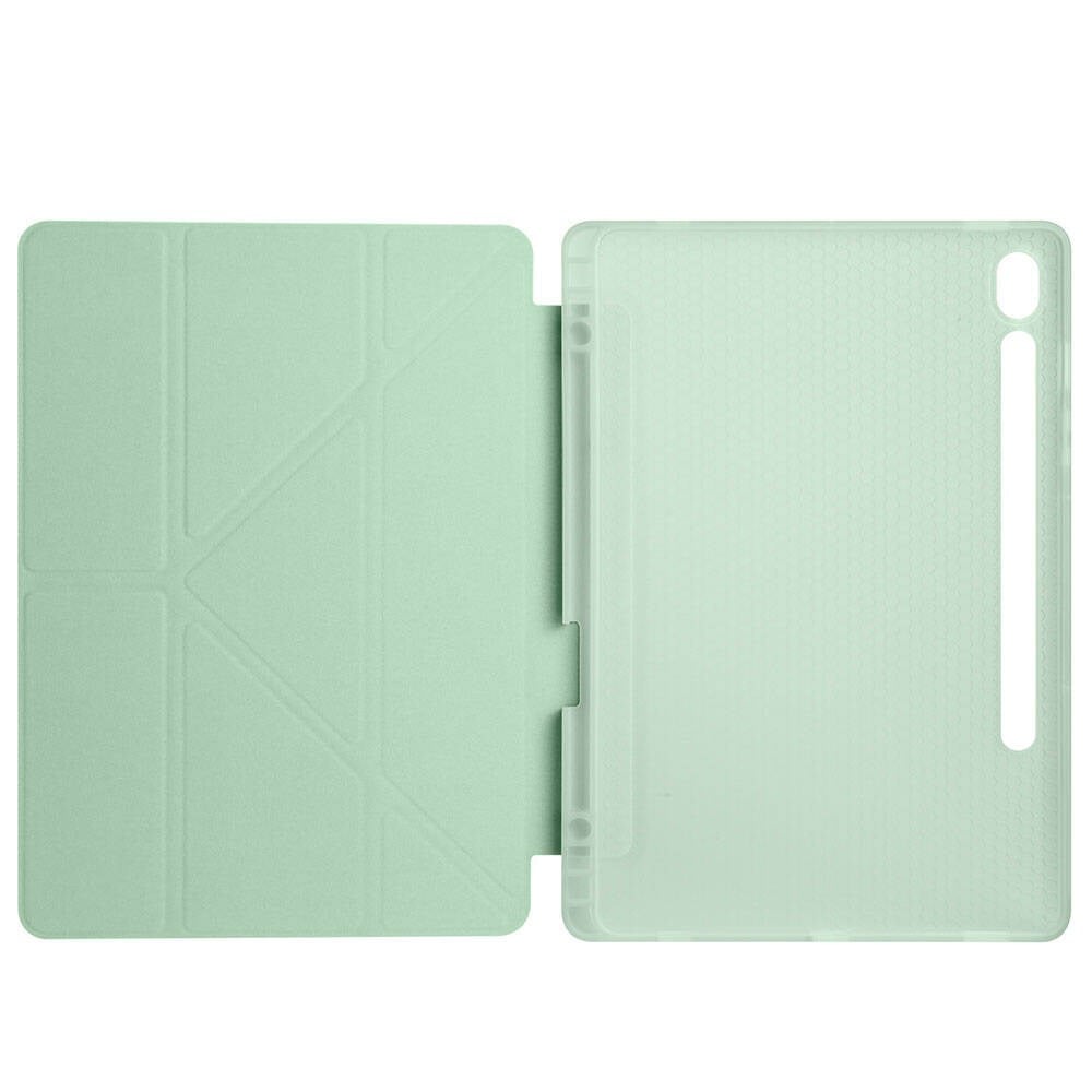Galaxy Tab S9 FE Kılıf Zore Tri Folding Kalem Bölmeli Standlı Kılıf