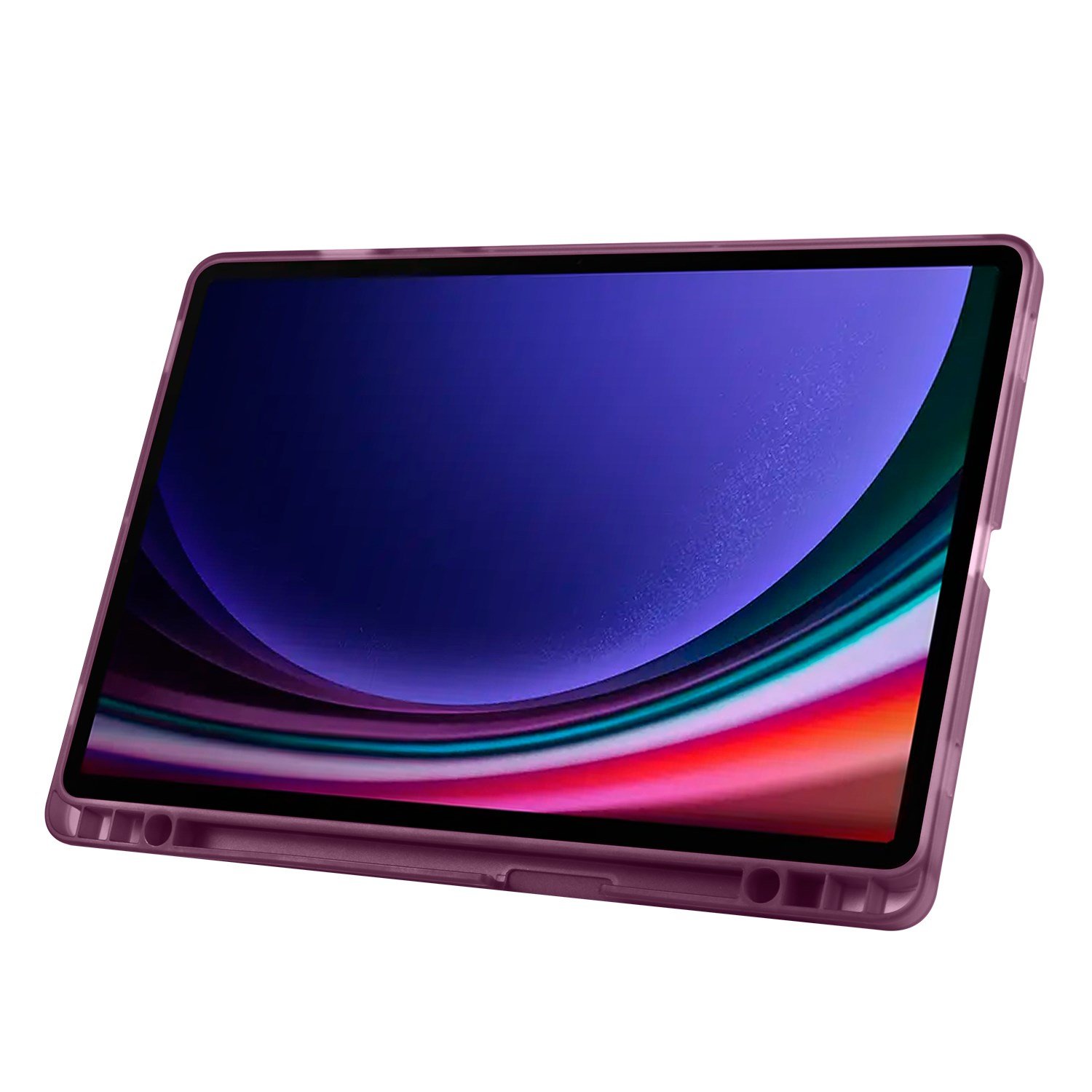 Galaxy Tab S9 Kılıf Zore Tri Folding Kalem Bölmeli Standlı Kılıf