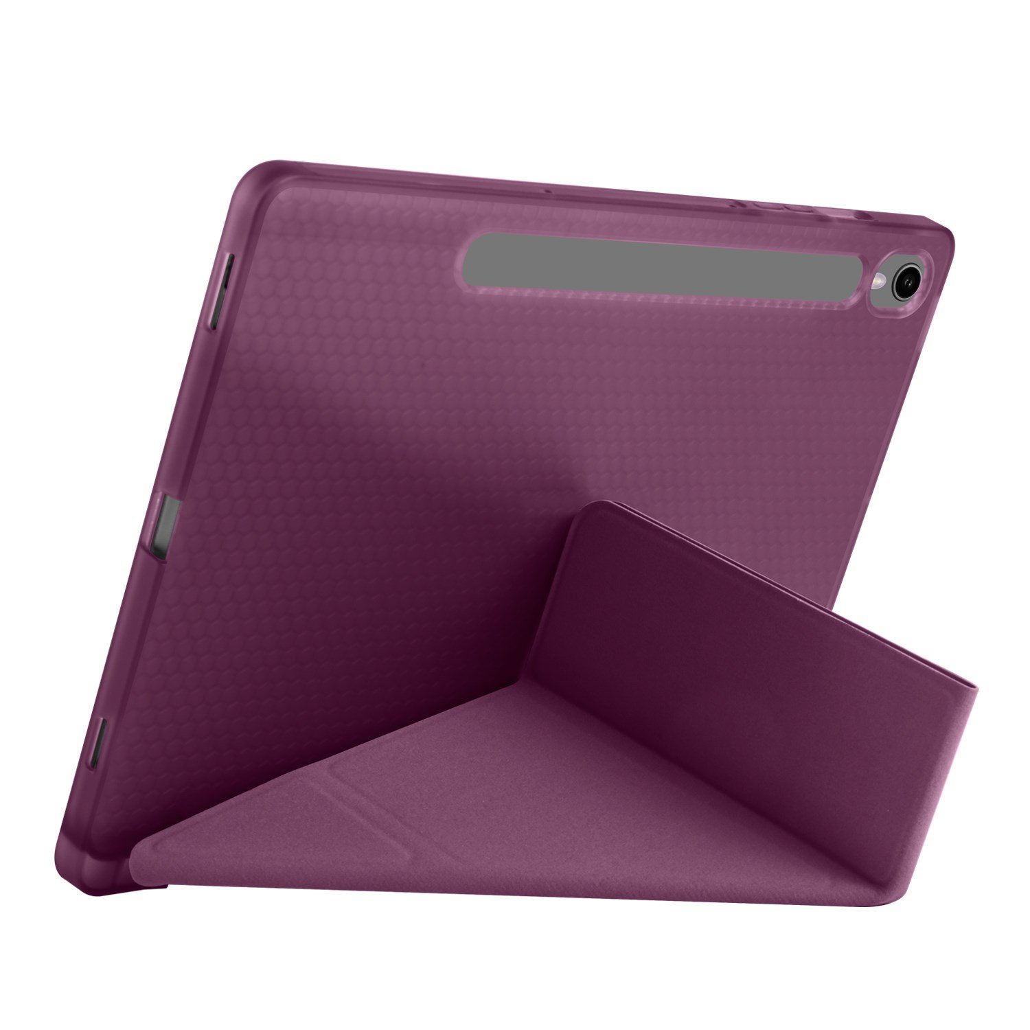 Galaxy Tab S9 Kılıf Zore Tri Folding Kalem Bölmeli Standlı Kılıf