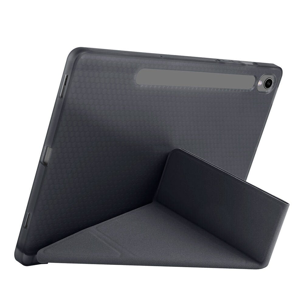 Galaxy Tab S9 Kılıf Zore Tri Folding Kalem Bölmeli Standlı Kılıf