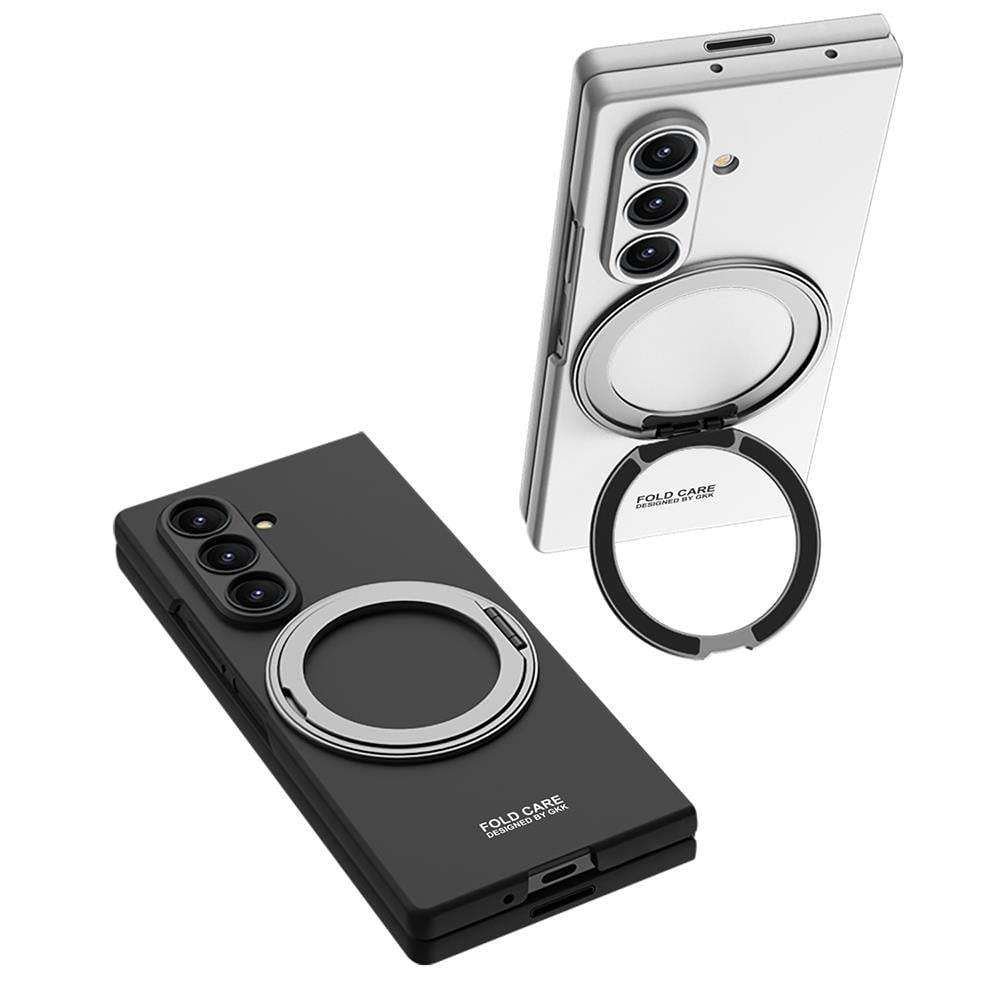 Galaxy Z Fold 7 Kılıf M-safe Şarj Özellikli Zore Kıpta Yüzüklü Kamera Korumalı Kapak
