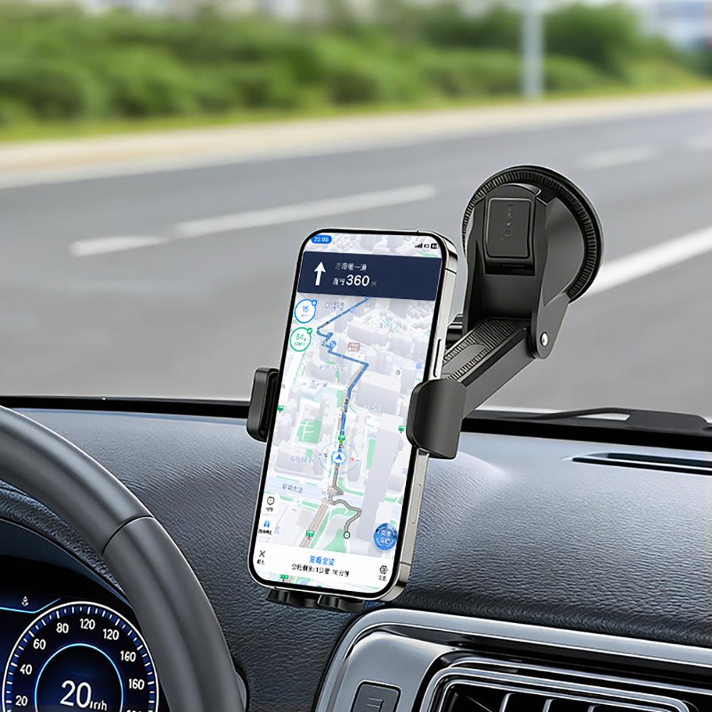 Go Des GD-HD356 360 Derece Dönebilen Teleskopik Vakumlu Tasarım Araç İçi Telefon Tutucu