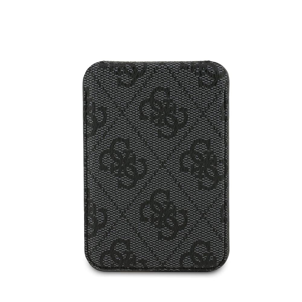 Guess Orjinal Lisanslı PU Deri 4G Desenli Metal Büyük 4G ve Yazı Logolu Standlı Magnetik Kartlık