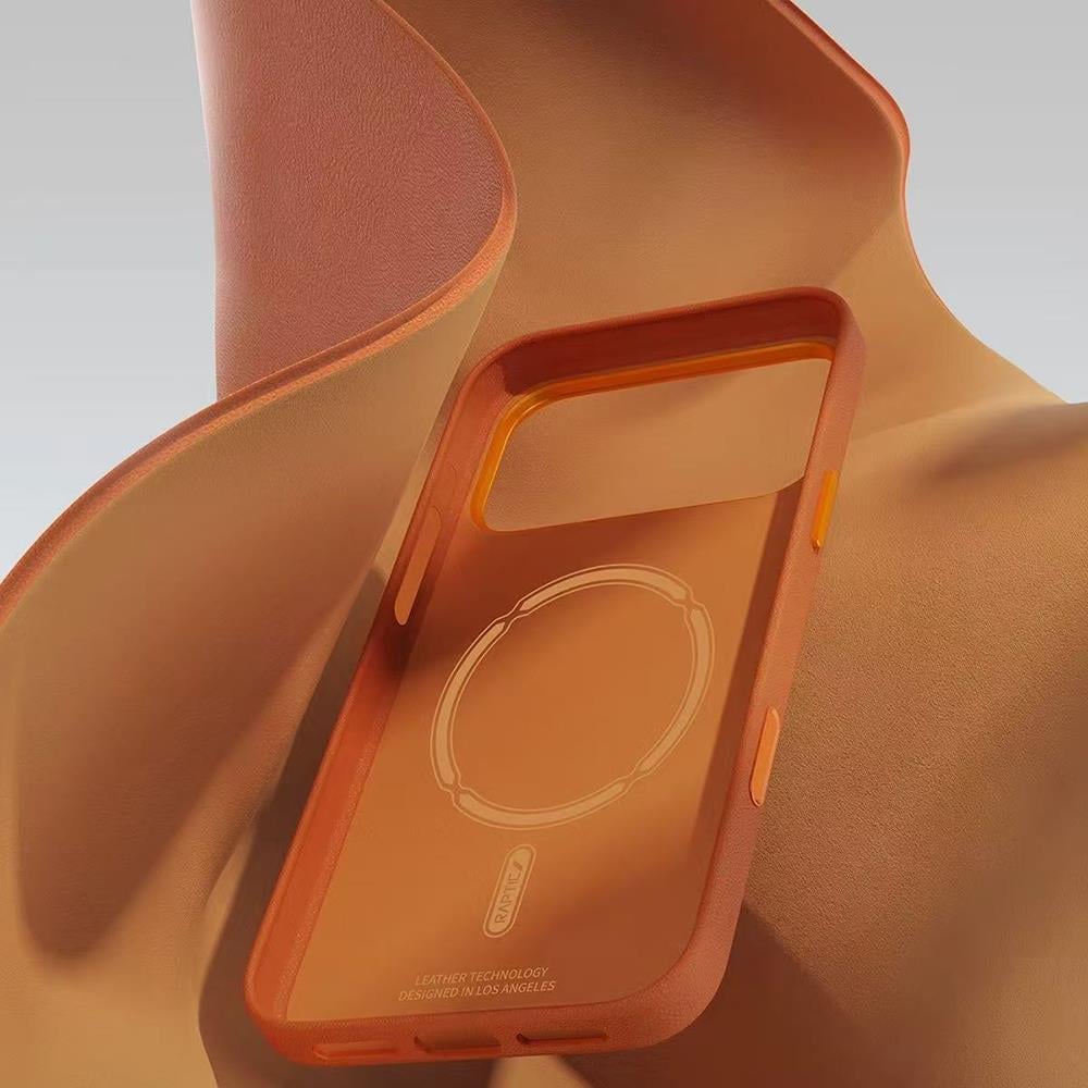 iPhone 17 Pro Kılıf M-Safe Şarj Özellikli Polimerik Deri Raptic Urban Nano Kapak