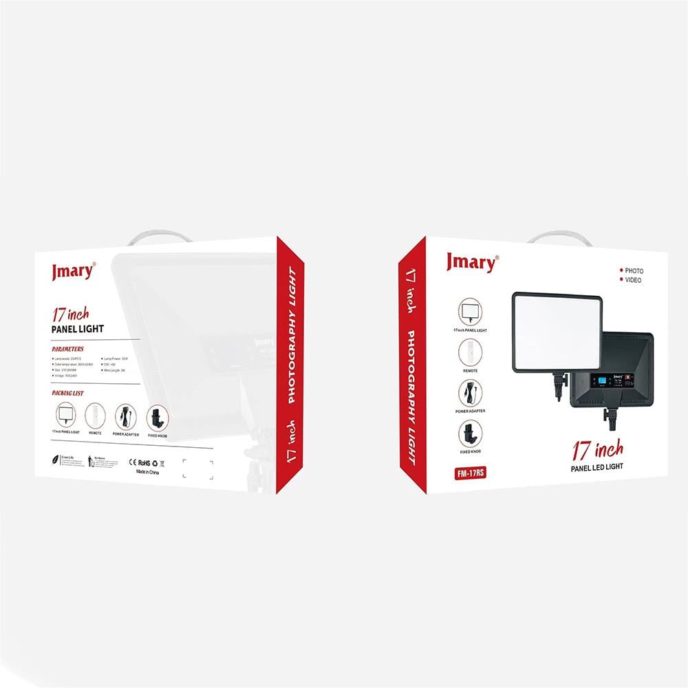 Jmary FM-17RS Uzaktan Kumandalı Dijital Göstergeli 17 inç LED Panel Video Işığı