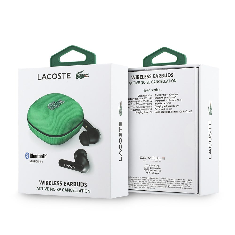 Lacoste Orjinal Lisanslı Logolu ANC Özellikli TWS Kulak İçi Bluetooth Kulaklık