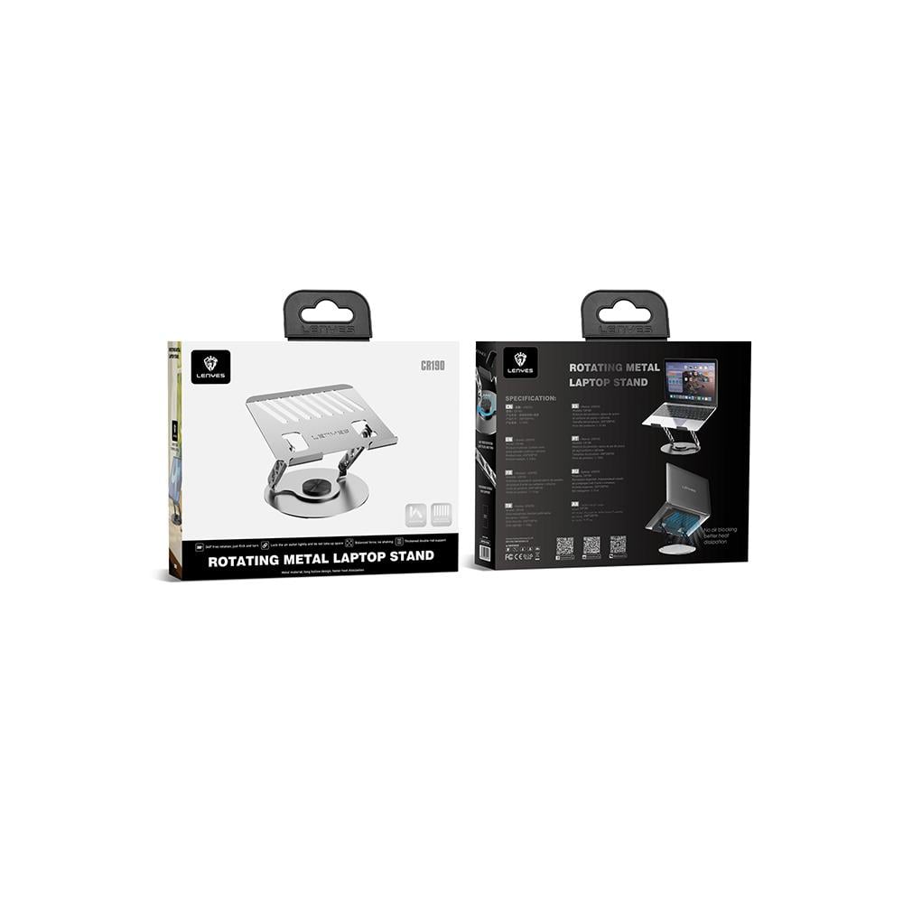 Lenyes CR190 360 Derece Dönebilen Katlanabilir Laptop Standı
