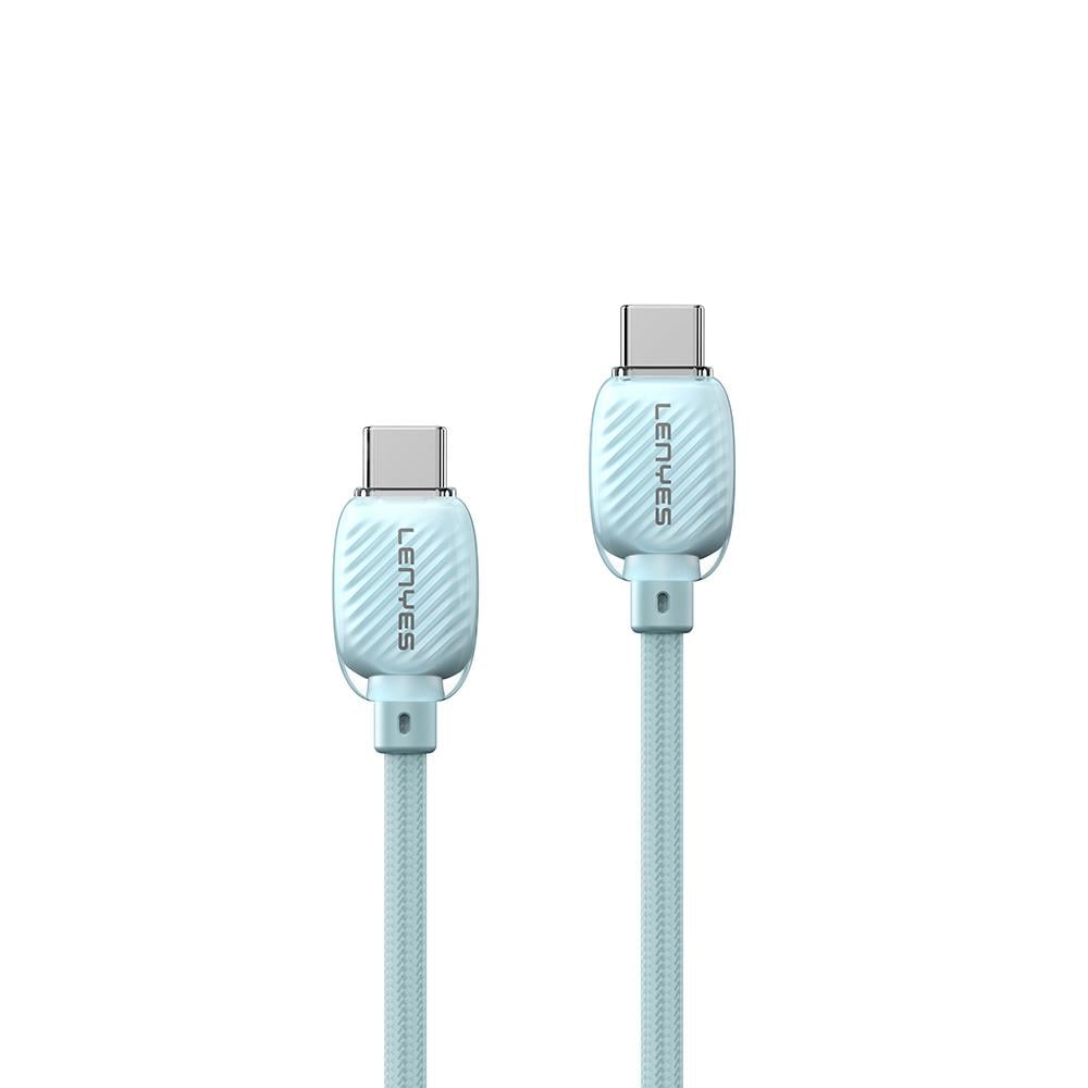 Lenyes LC536 Type-C to Type-C PD Örgü Tasarımlı Hızlı Şarj Özellikli Data ve Şarj Kablosu 60W 1M