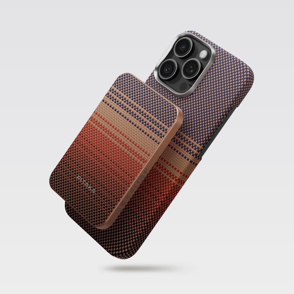 Pitaka Tactile Woven Qi2 Şarj Teknolojili Aramid Fiber M-Safe Powerbank 10W 5000mAh