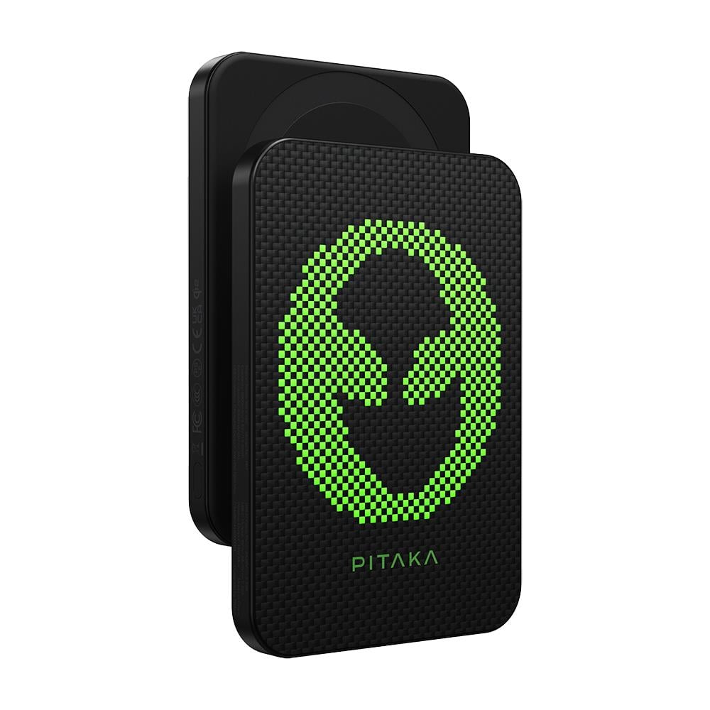 Pitaka Tactile Woven Qi2 Şarj Teknolojili Aramid Fiber M-Safe Powerbank 10W 5000mAh