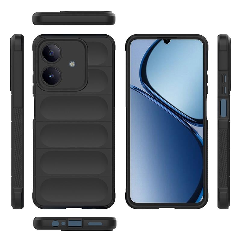 Realme C63 Kılıf Esnek TPU Oyuklu Arka Yüzey Tasarımlı Zore Etnik Silikon Kapak