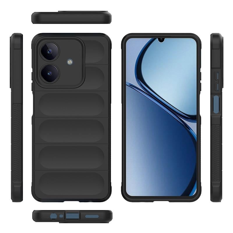 Realme C63 Kılıf Esnek TPU Oyuklu Arka Yüzey Tasarımlı Zore Etnik Silikon Kapak