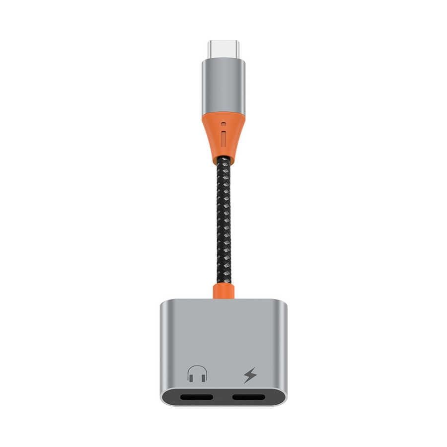 Wiwu LT11 Type-C Şarj Ve Type-C Kulaklık Dönüştürücü Adaptör
