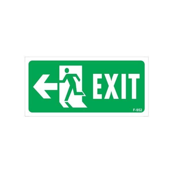 Exıt Uyarı Levhası Sol OkİSG-F952-1225FSExıt Uyarı Levhası Sol Ok