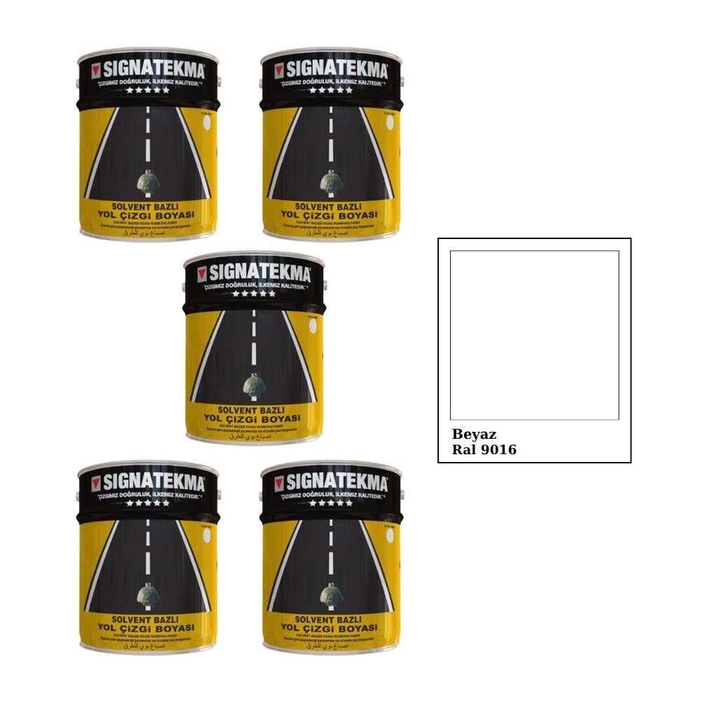 Beyaz Yol Çizgi Boyası 25 Kg x 5’li Set – Alkid Esaslı | Ekonomik Toplu AlımHTSGNS9016-SET5Beyaz Yol Çizgi Boyası 25 Kg x 5'li Set – Alkid Esaslı