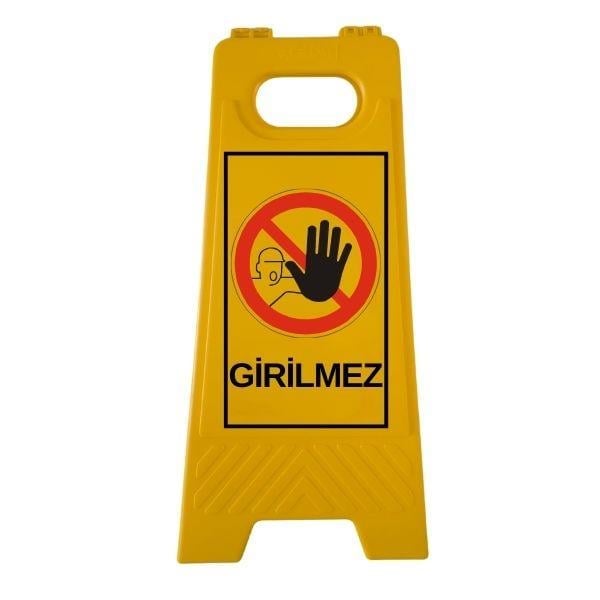 Girilmez Katlanır Uyarı LevhasıHT5002-005Girilmez Katlanır Uyarı Levhası