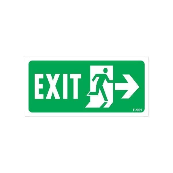 Exıt Uyarı Levhası Sağ OkİSG-F951-1225FSExıt Uyarı Levhası Sağ Ok
