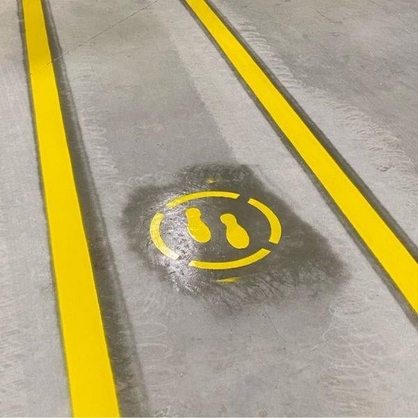 Ayak İzi Boyama ŞablonuSBL-07-001586-1Ayak İzi Boyama Şablonu