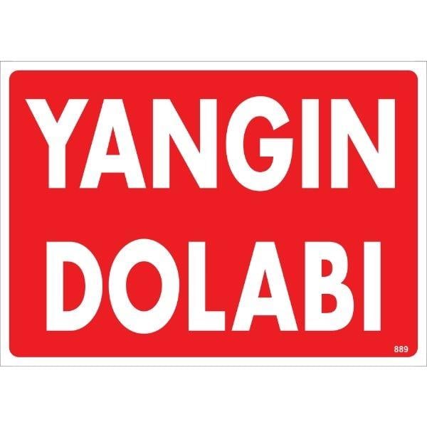 Yangın Dolabı Uyarı Levhası İSG-889-2535SYangın Dolabı Uyarı Levhası