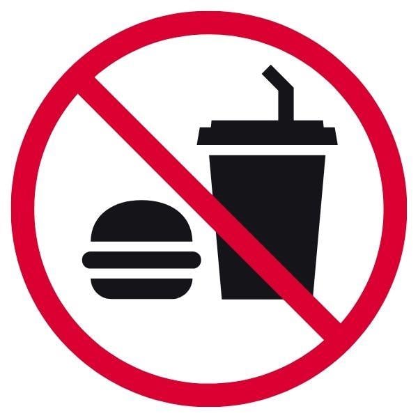 Köpek Giremez İşareti StickerHT2020-005SYiyecek Ve İçecek Yasak İşareti Sticker