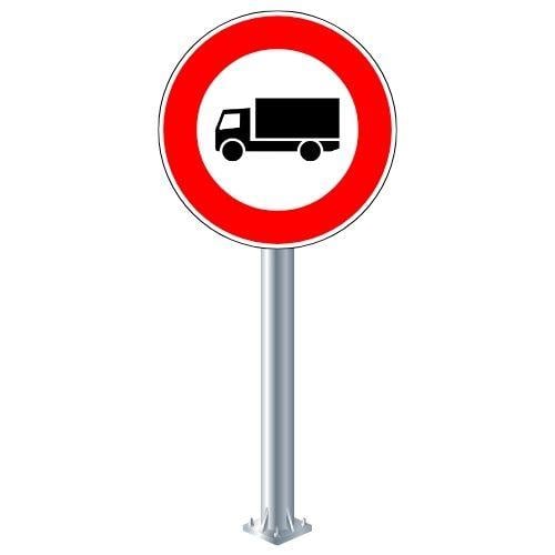 Motorlu Taşıt Trafiğine Kapalı Yol Levhası TT-6TT-10aKamyon Giremez Levhası TT-10 a